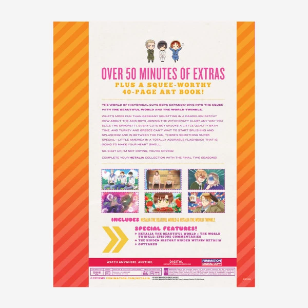 FUNIMATION/CRUNCHYROLL Hetalia 10th Anniversary World Party Collection 2 DVD 4 FUNIMATION/CRUNCHYROLL Hetalia 10th Anniversary World Party Collection 2 DVD - Image 4