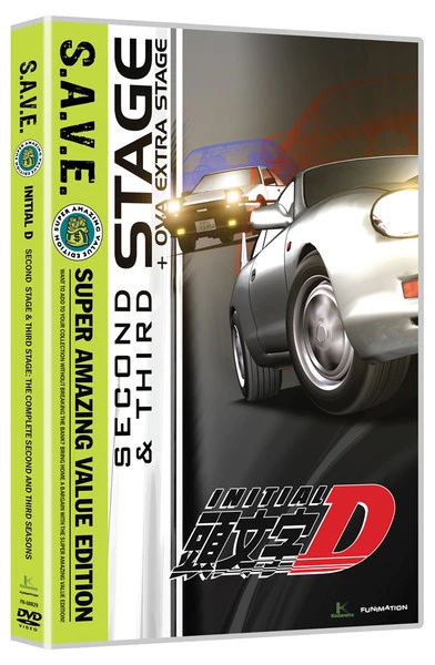 FUNIMATION/CRUNCHYROLL Initial D: Stage 2-3 + OVA Extra Stage DVD SAVE Edition 1 FUNIMATION/CRUNCHYROLL Initial D: Stage 2-3 + OVA Extra Stage DVD SAVE Edition