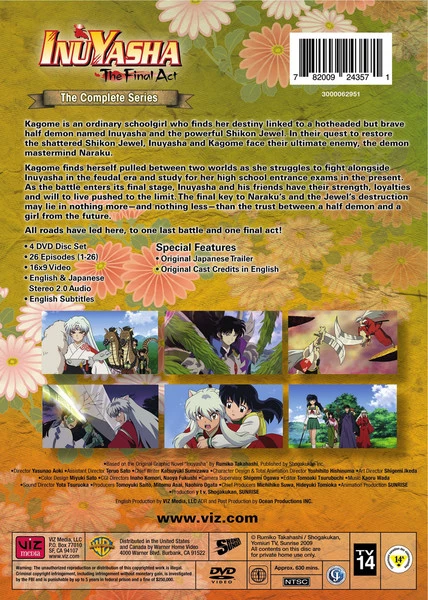 VIZ Inu Yasha The Final Act Complete Series DVD 2 VIZ Inu Yasha The Final Act Complete Series DVD - Image 2