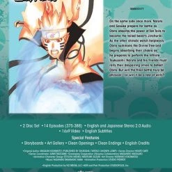 VIZ Naruto Shippuden Set 30 DVD Uncut -DVD Sales Store 782009244271 anime naruto shippuden set 30 dvd uncut back