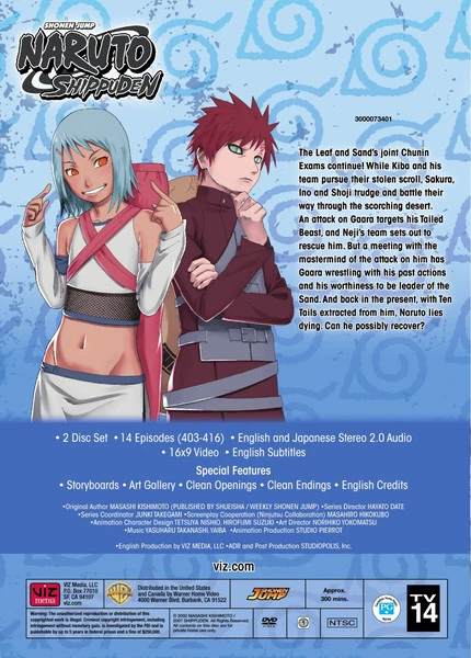VIZ Naruto Shippuden Set 32 DVD Uncut 3 VIZ Naruto Shippuden Set 32 DVD Uncut - Image 3