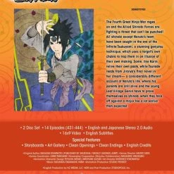 VIZ Naruto Shippuden Set 34 DVD Uncut -DVD Sales Store 782009244813 anime naruto shippuden 34 back