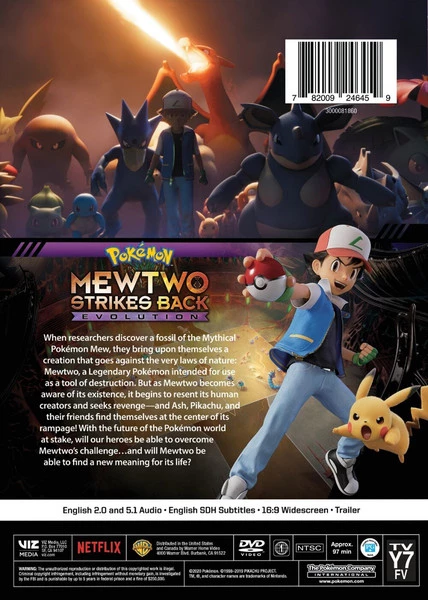 VIZ Pokemon The Movie Mewtwo Strikes Back Evolution DVD 2 VIZ Pokemon The Movie Mewtwo Strikes Back Evolution DVD - Image 2