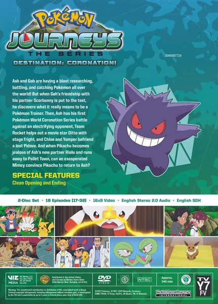VIZ Pokemon Journeys Destination Coronation! DVD 2 VIZ Pokemon Journeys Destination Coronation! DVD - Image 2