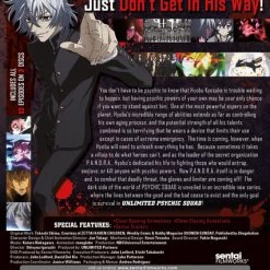 SENTAI FILMWORKS Unlimited Psychic Squad DVD -DVD Sales Store 814131019967 Anime Unlimited Psychic Squad back