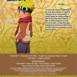 VIZ [Imperfect] Naruto Shippuden Set 37 DVD Uncut -DVD Sales Store IMP 782009245315 anime naruto shippuden set 37 dvd uncut back